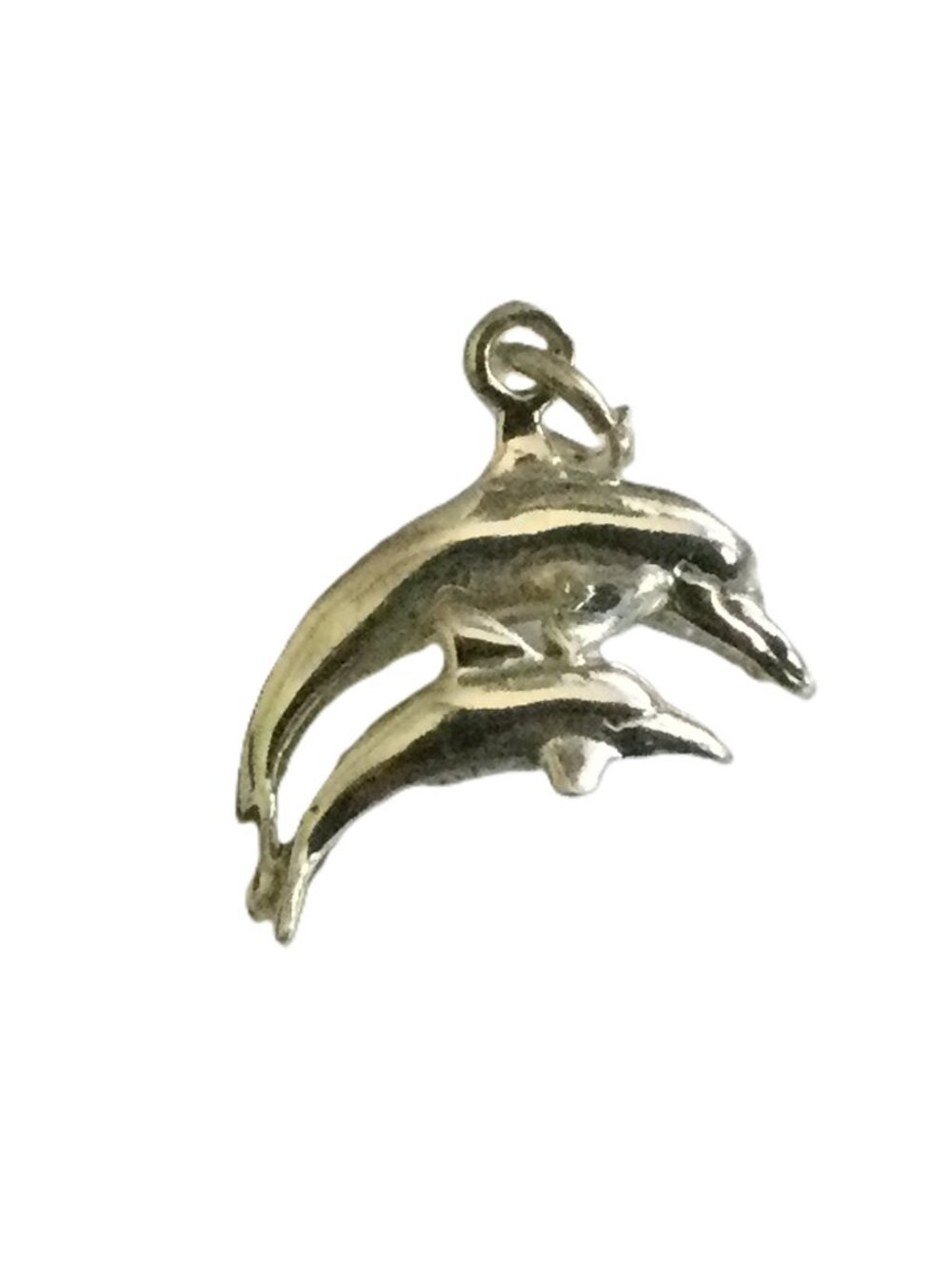 Vintage Silver Tone Dolphin Charm